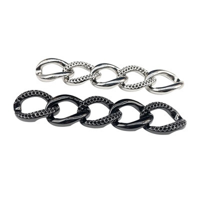 女士包包点钻合金纽链侧身米兰体育-米兰(中国)官网
 diy斜挎包配件金属挂链定制